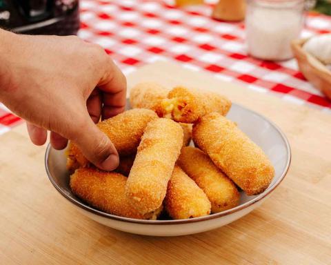 Croquettes apéro bacon et fromage d'abbaye