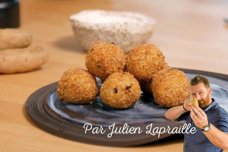 Cornes de gatte en cromesquis au jambon fumé